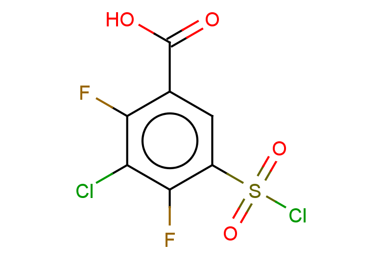 3-chloro-5-(chlorosulfonyl)-2,4-difluorobenzoic acid