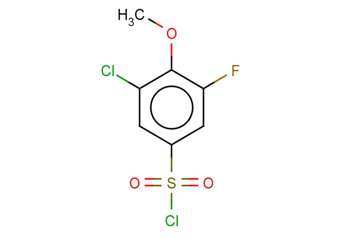 3-chloro-5-fluoro-4-methoxybenzene-1-sulfonyl chloride