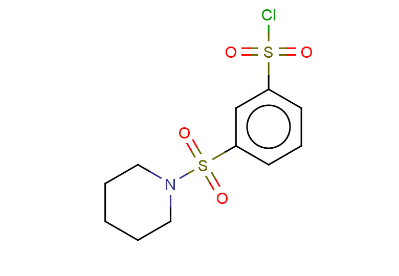 3-(piperidine-1-sulfonyl)benzene-1-sulfonyl chloride