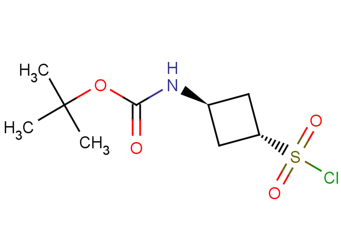 rac-tert-butyl N-[(1r,3r)-3-(chlorosulfonyl)cyclobutyl]carbamate