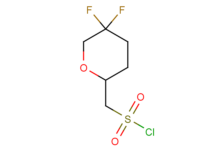 (5,5-difluorooxan-2-yl)methanesulfonyl chloride