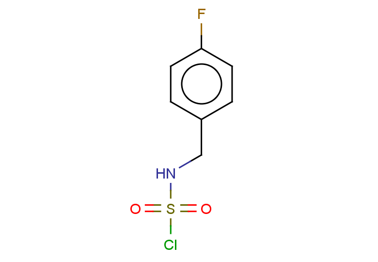 N-[(4-fluorophenyl)methyl]sulfamoyl chloride