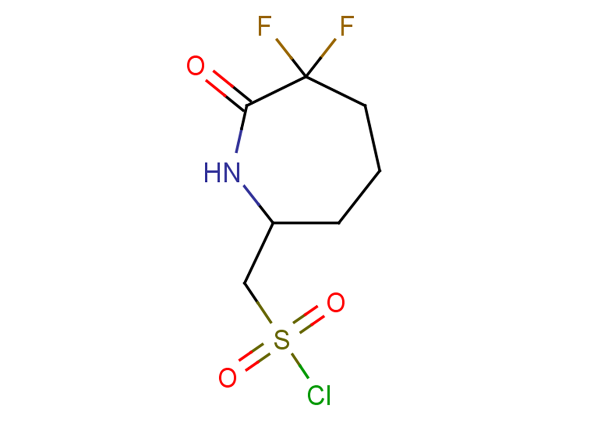 (6,6-difluoro-7-oxoazepan-2-yl)methanesulfonyl chloride