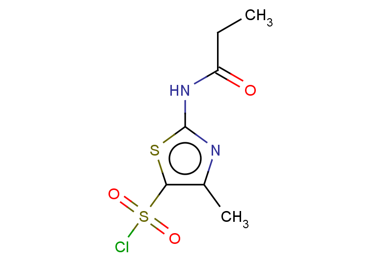 4-methyl-2-propanamido-1,3-thiazole-5-sulfonyl chloride