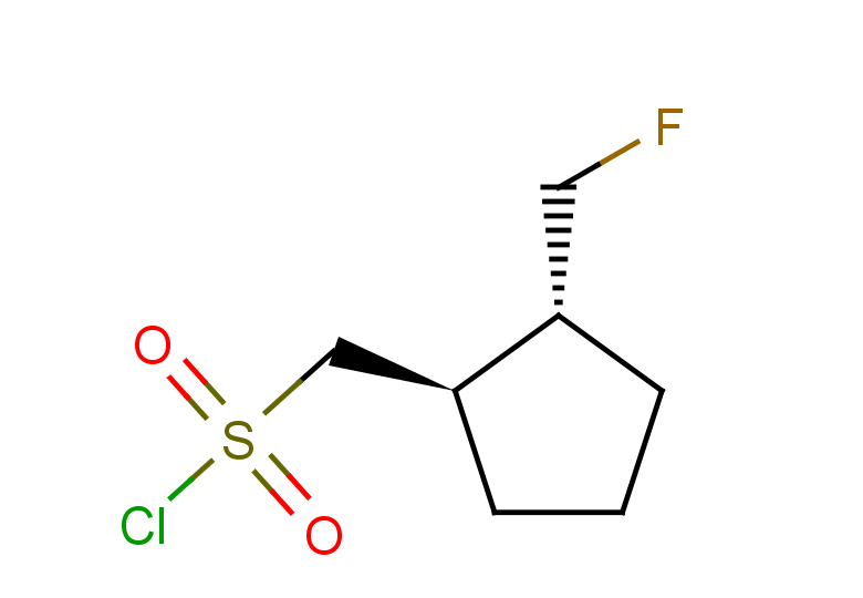 rac-[(1R,2R)-2-(fluoromethyl)cyclopentyl]methanesulfonyl chloride, trans