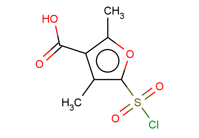 5-(chlorosulfonyl)-2,4-dimethylfuran-3-carboxylic acid
