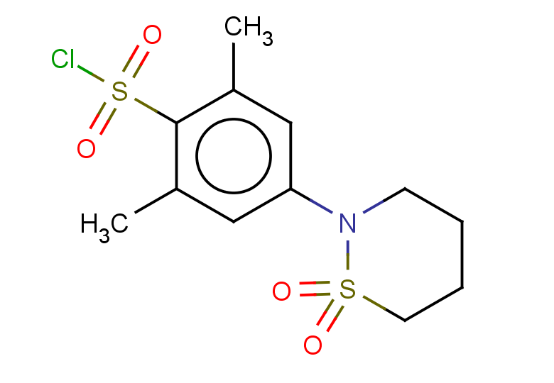 4-(1,1-dioxo-1lambda6,2-thiazinan-2-yl)-2,6-dimethylbenzene-1-sulfonyl chloride
