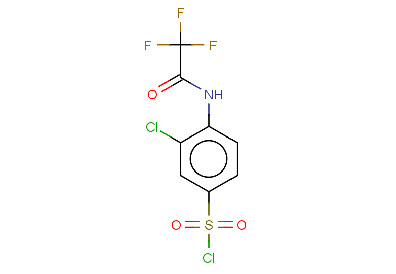 3-chloro-4-(2,2,2-trifluoroacetamido)benzene-1-sulfonyl chloride