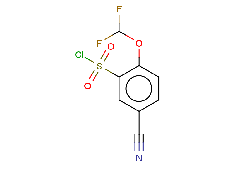 5-cyano-2-(difluoromethoxy)benzene-1-sulfonyl chloride