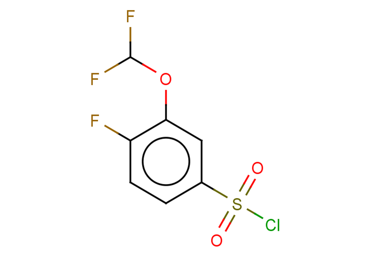 3-(difluoromethoxy)-4-fluorobenzene-1-sulfonyl chloride