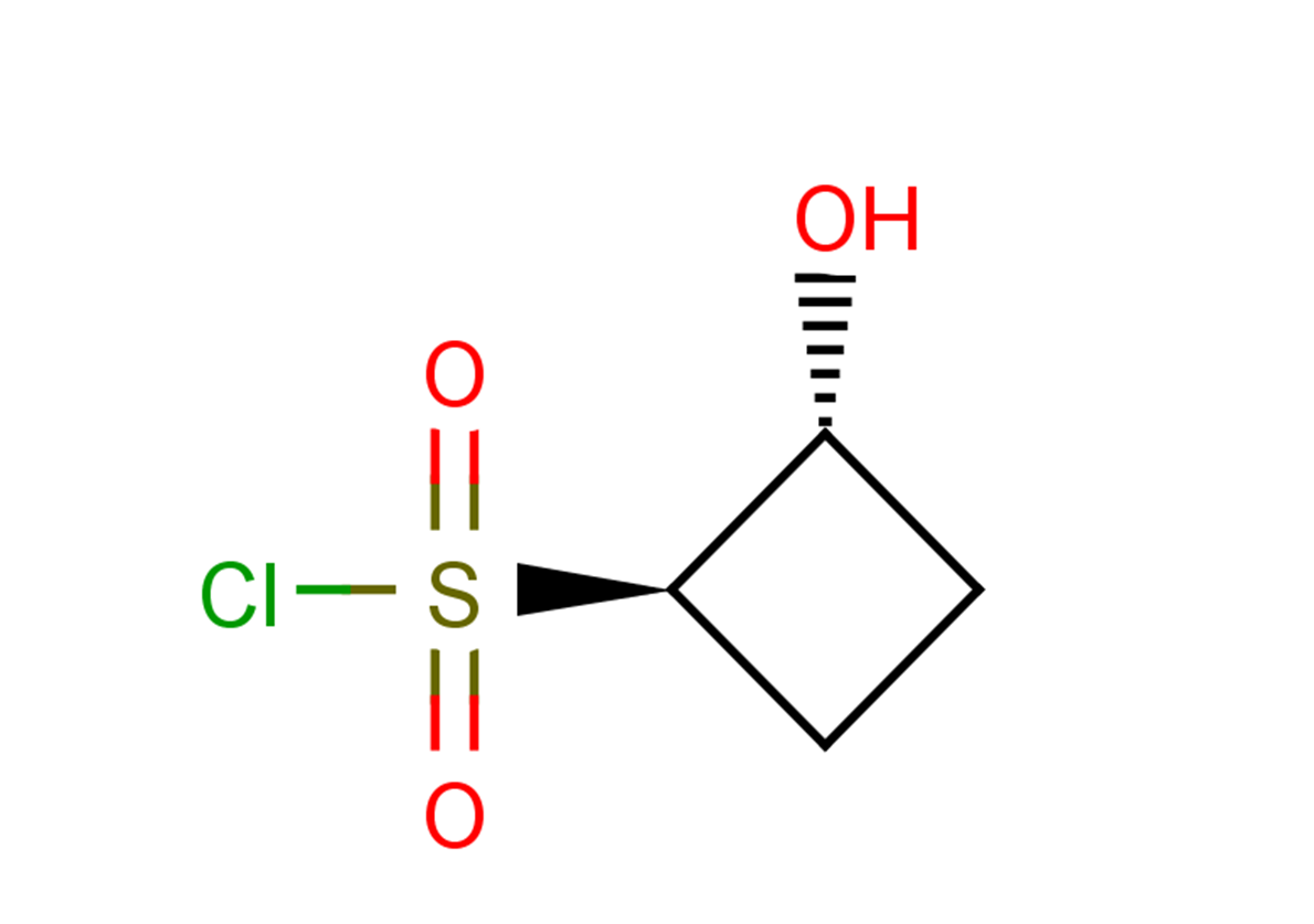 rac-(1R,2R)-2-hydroxycyclobutane-1-sulfonyl chloride, trans