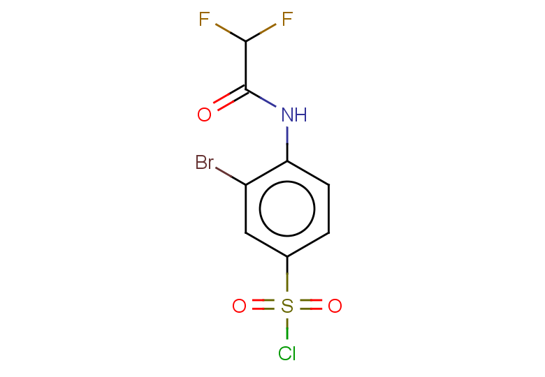 3-bromo-4-(2,2-difluoroacetamido)benzene-1-sulfonyl chloride