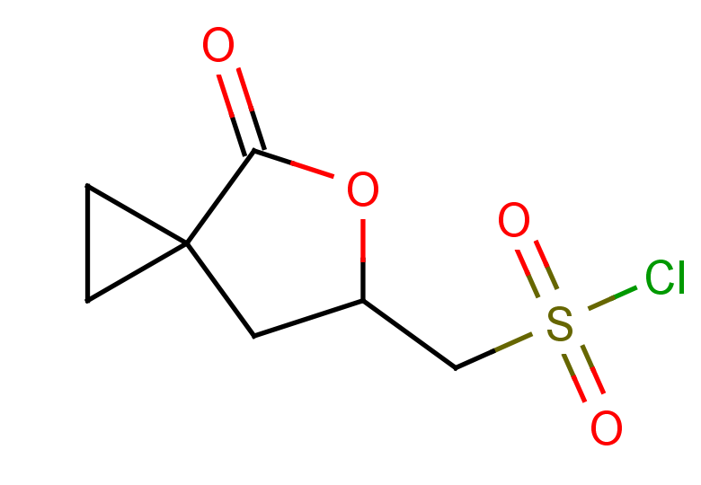 {4-oxo-5-oxaspiro[2.4]heptan-6-yl}methanesulfonyl chloride