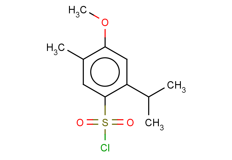 4-methoxy-5-methyl-2-(propan-2-yl)benzene-1-sulfonyl chloride