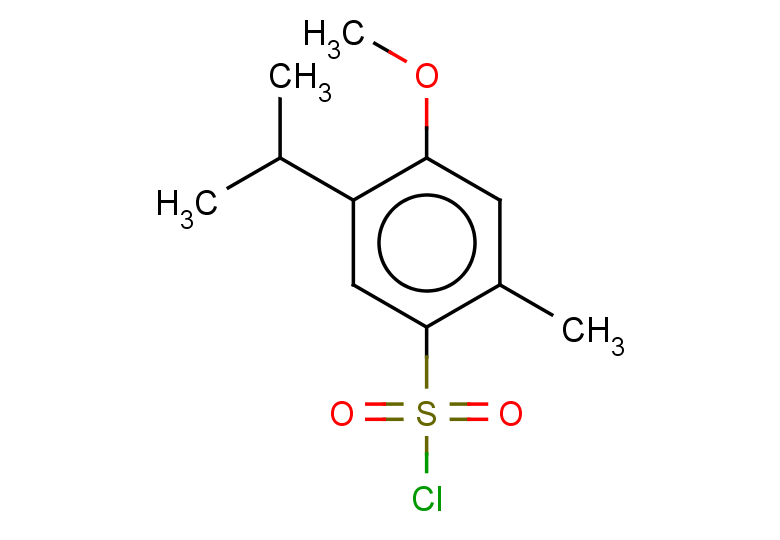 4-methoxy-2-methyl-5-(propan-2-yl)benzene-1-sulfonyl chloride