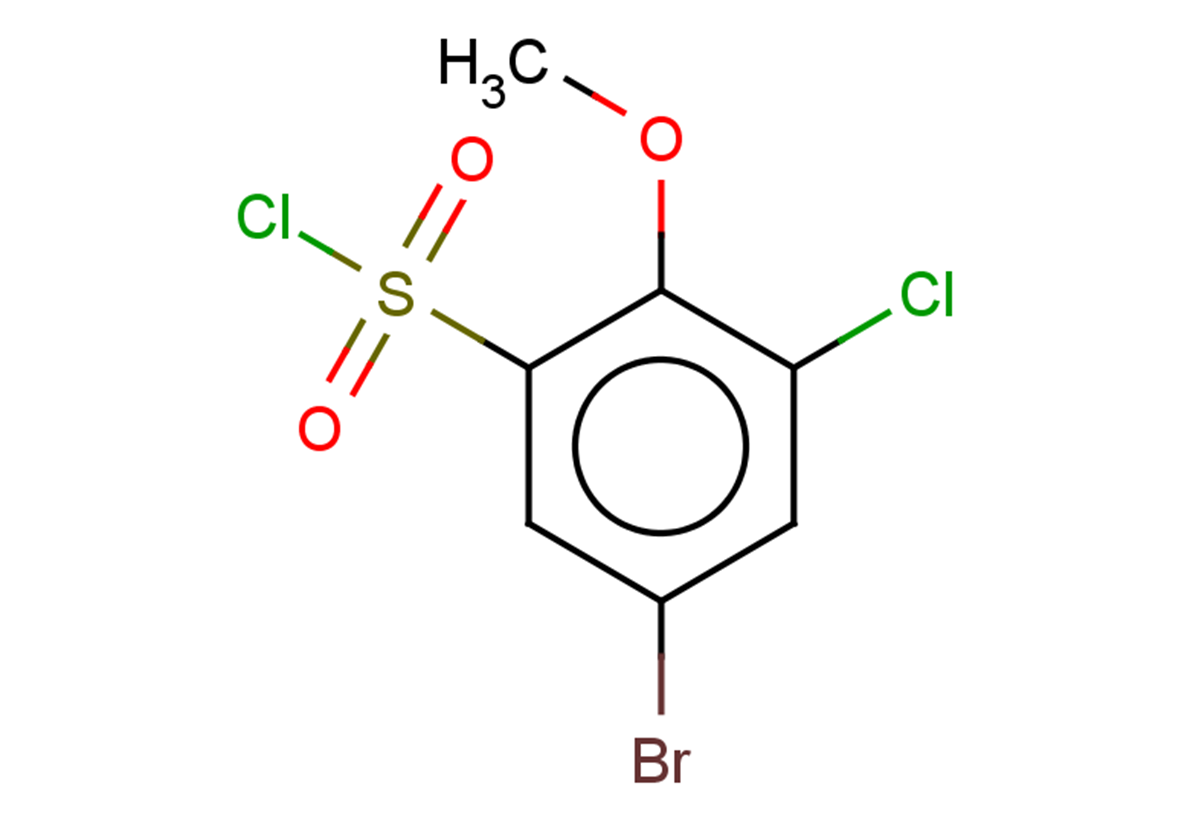 5-bromo-3-chloro-2-methoxybenzene-1-sulfonyl chloride