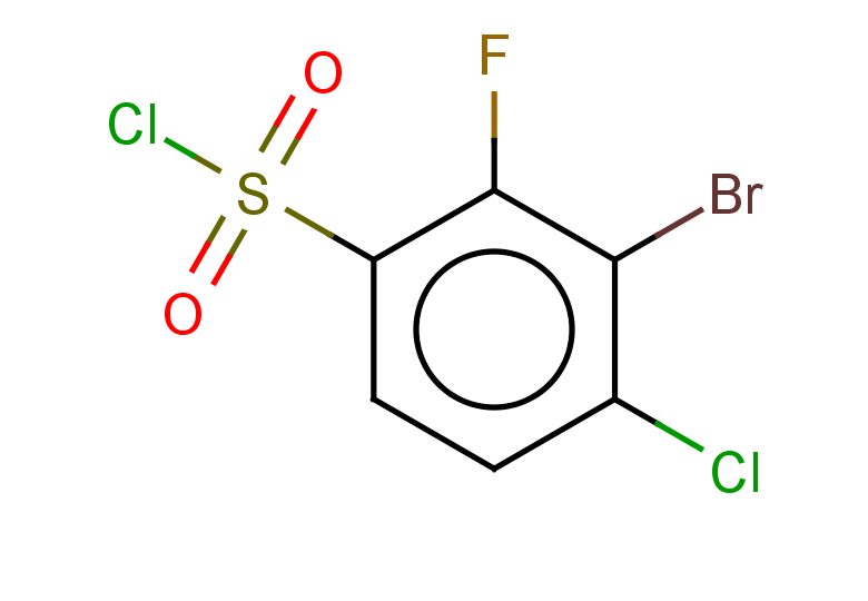 3-bromo-4-chloro-2-fluorobenzene-1-sulfonyl chloride