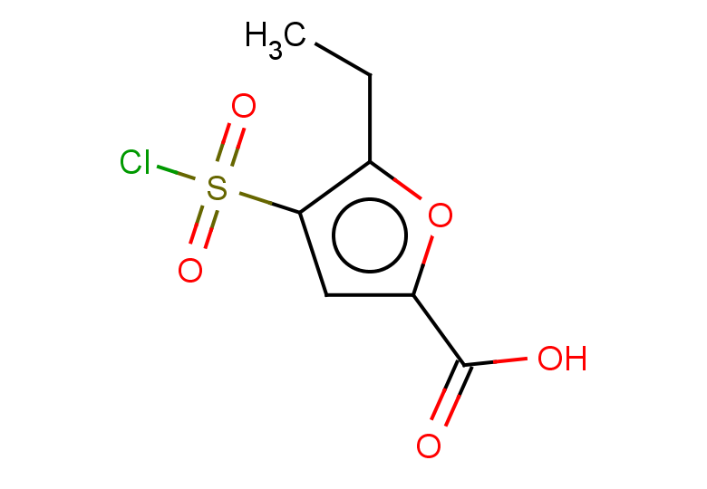 4-(chlorosulfonyl)-5-ethylfuran-2-carboxylic acid