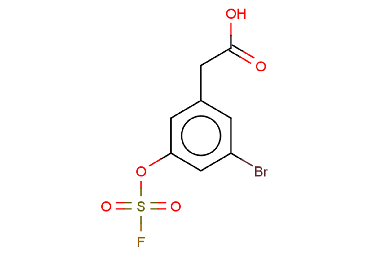 2-{3-bromo-5-[(fluorosulfonyl)oxy]phenyl}acetic acid