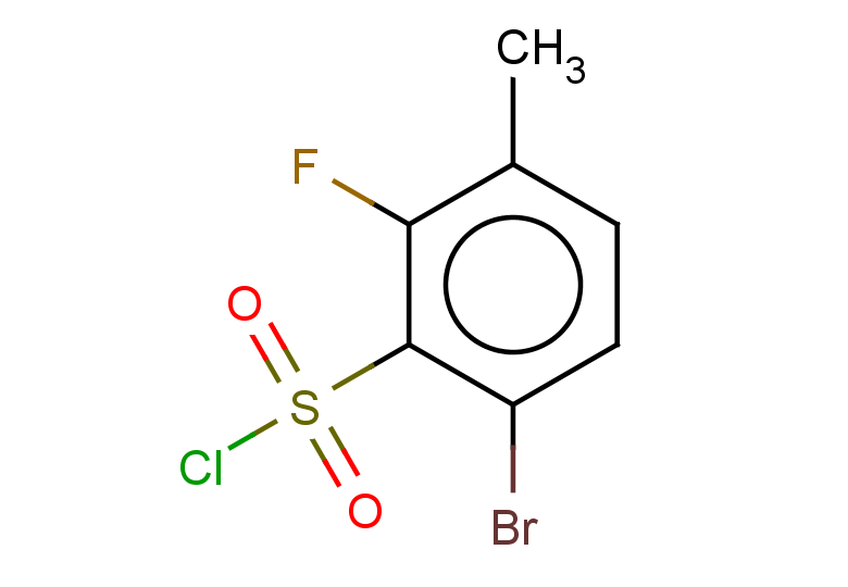 6-bromo-2-fluoro-3-methylbenzene-1-sulfonyl chloride