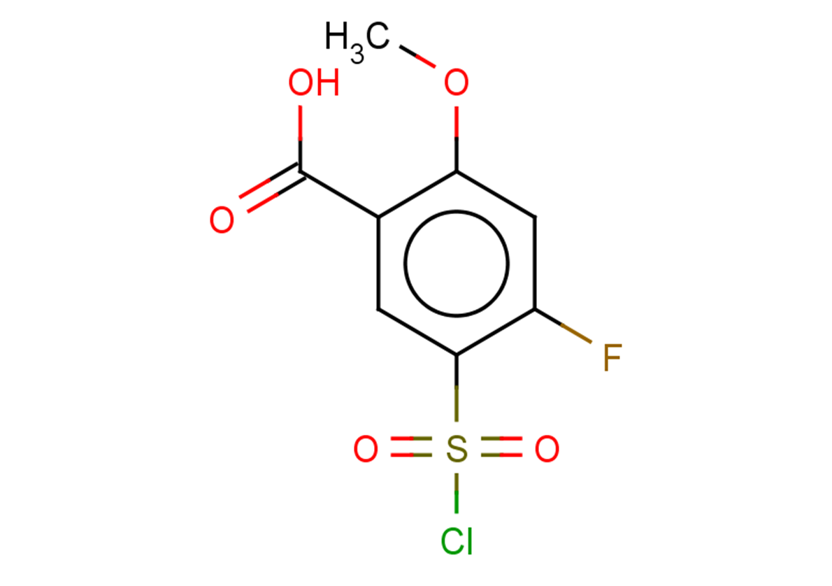 5-(chlorosulfonyl)-4-fluoro-2-methoxybenzoic acid