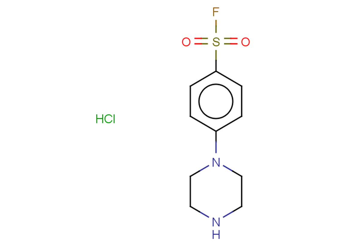 4-(piperazin-1-yl)benzene-1-sulfonyl fluoride hydrochloride