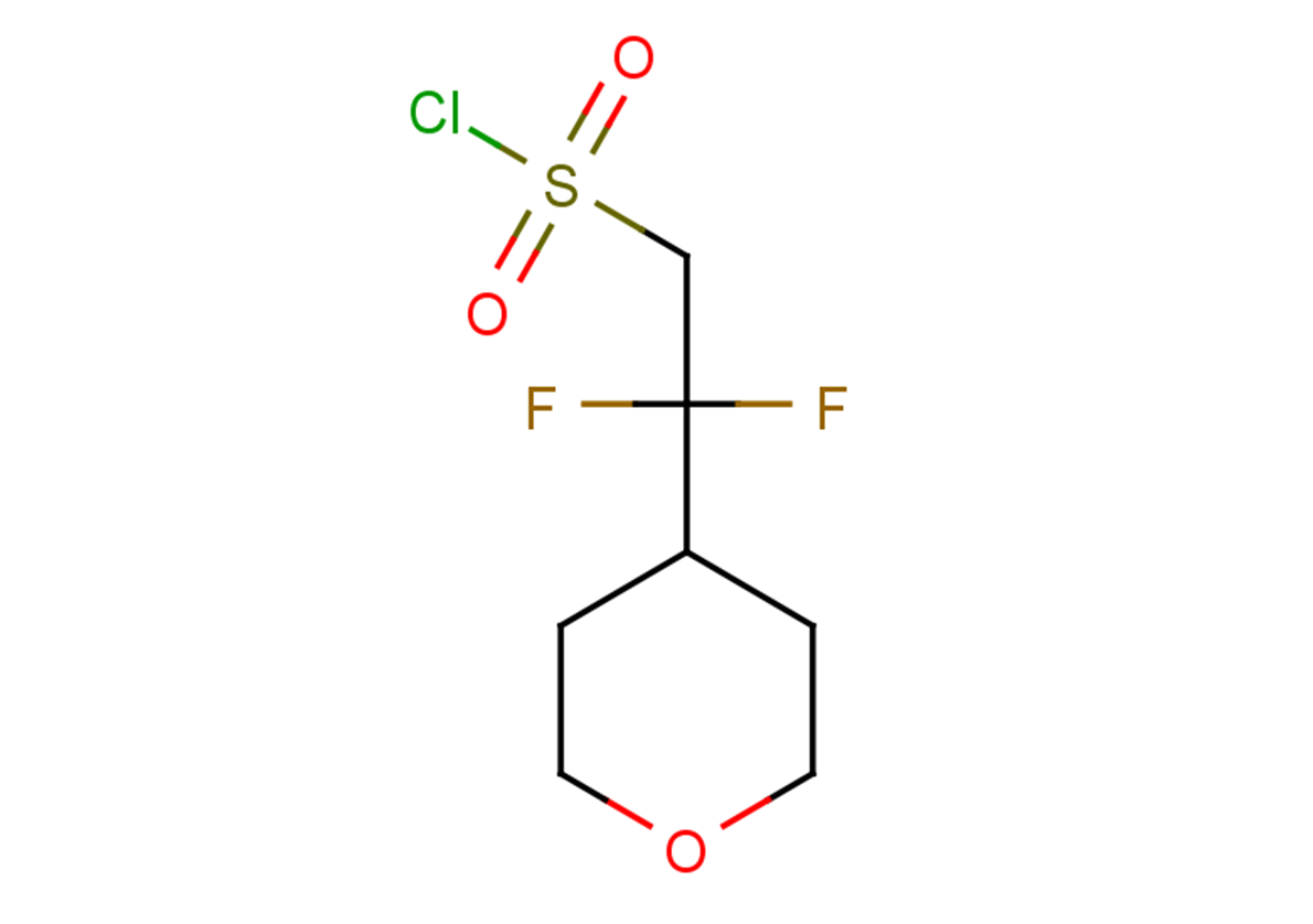 2,2-difluoro-2-(oxan-4-yl)ethane-1-sulfonyl chloride