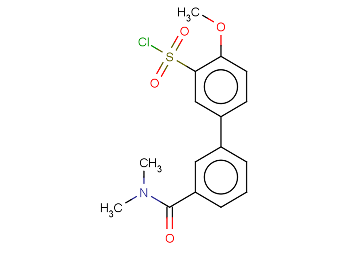3'-(dimethylcarbamoyl)-4-methoxy-[1,1'-biphenyl]-3-sulfonyl chloride