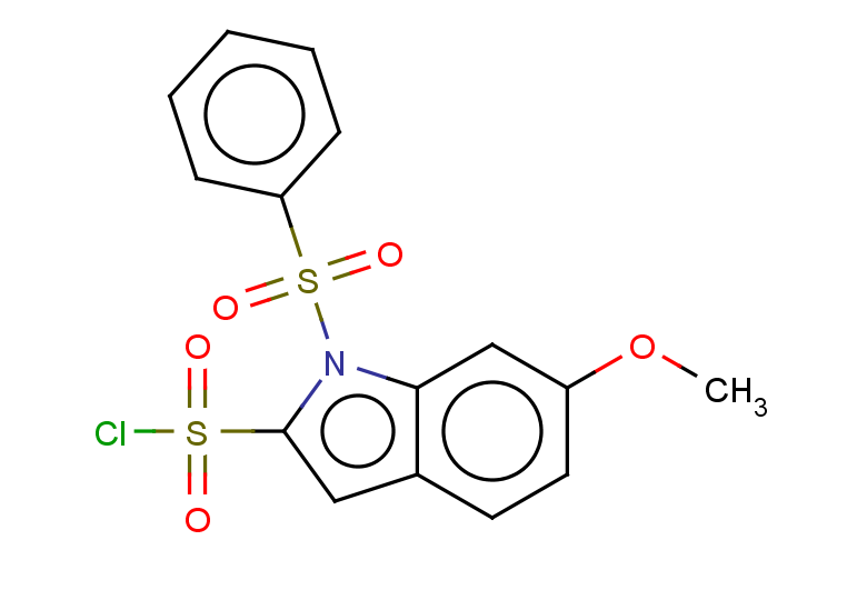 1-(benzenesulfonyl)-6-methoxy-1H-indole-2-sulfonyl chloride