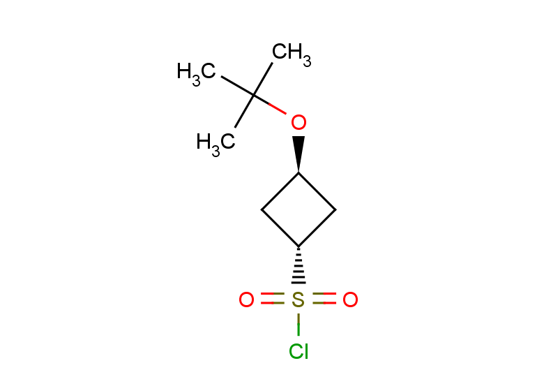 (1r,3r)-3-(tert-butoxy)cyclobutane-1-sulfonyl chloride, trans