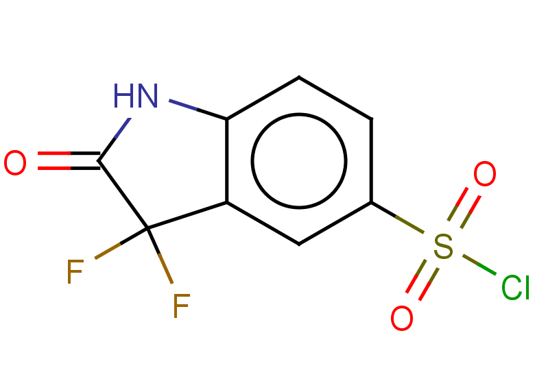 3,3-difluoro-2-oxo-2,3-dihydro-1H-indole-5-sulfonyl chloride