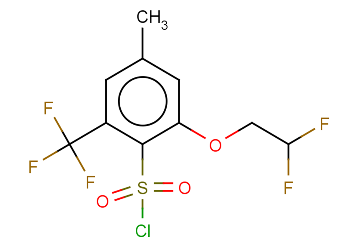 2-(2,2-difluoroethoxy)-4-methyl-6-(trifluoromethyl)benzene-1-sulfonyl chloride