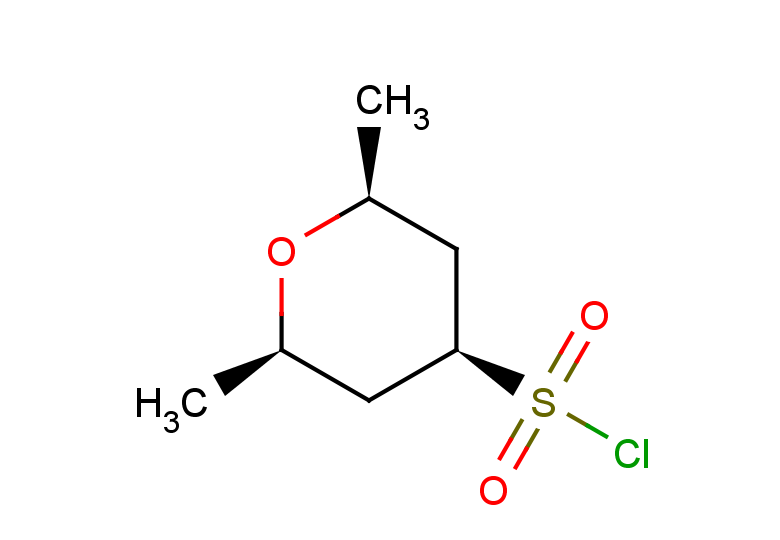 rac-(2R,4r,6S)-2,6-dimethyloxane-4-sulfonyl chloride