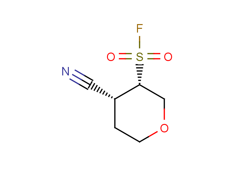 rac-(3R,4S)-4-cyanooxane-3-sulfonyl fluoride, cis