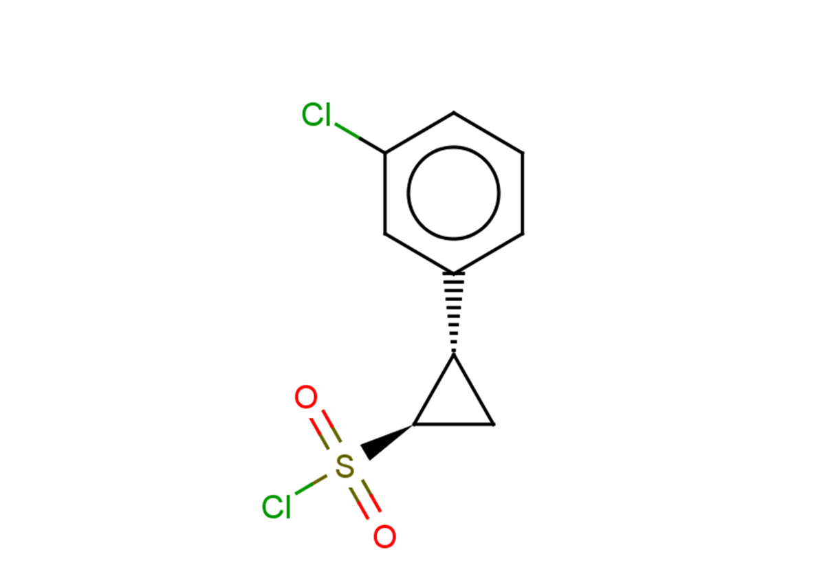 rac-(1R,2S)-2-(3-chlorophenyl)cyclopropane-1-sulfonyl chloride, trans