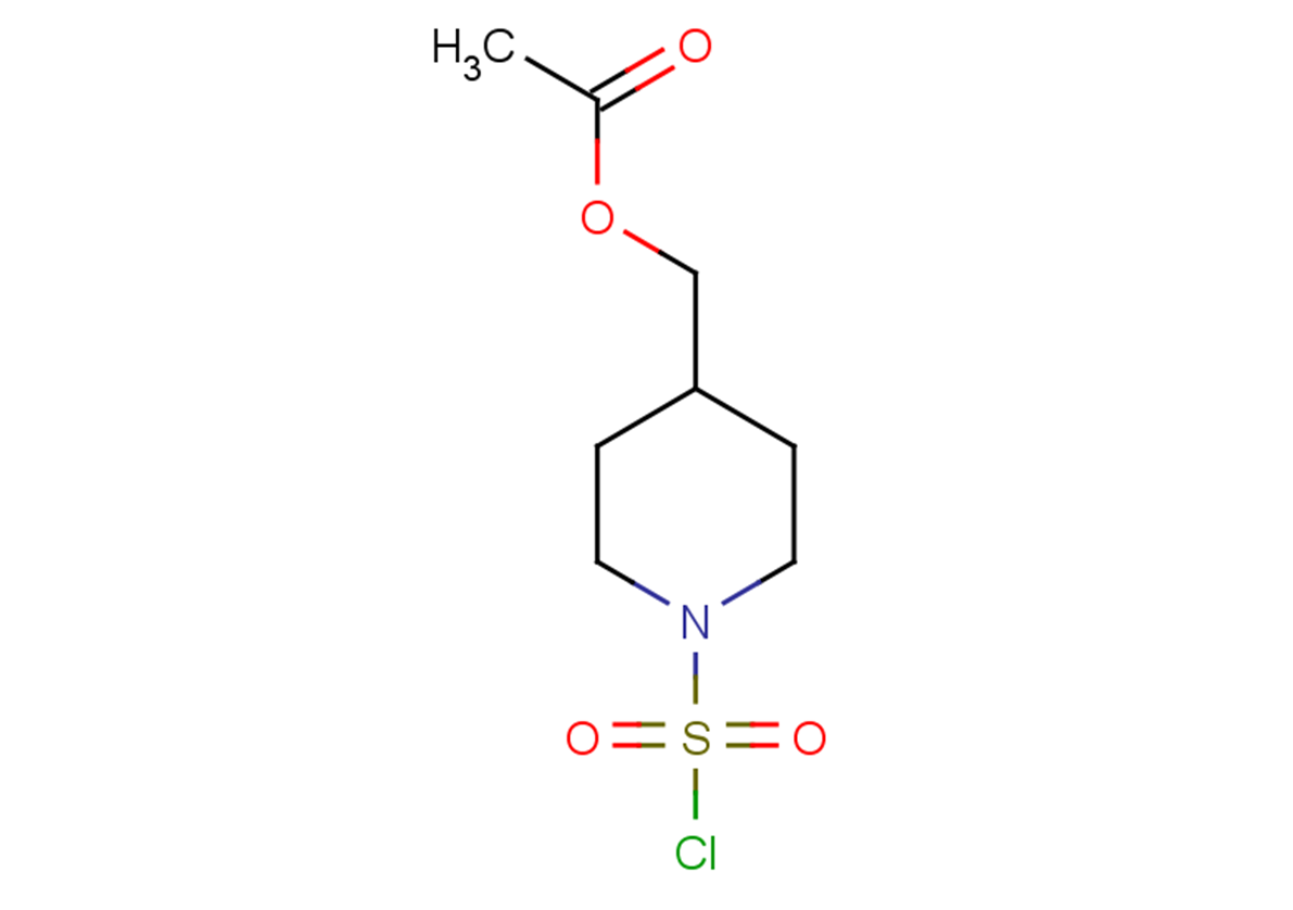 [1-(chlorosulfonyl)piperidin-4-yl]methyl acetate