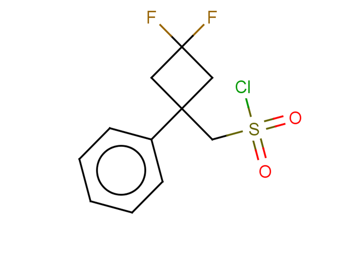 (3,3-difluoro-1-phenylcyclobutyl)methanesulfonyl chloride