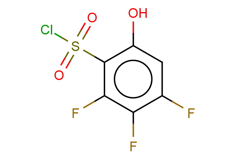 2,3,4-trifluoro-6-hydroxybenzene-1-sulfonyl chloride