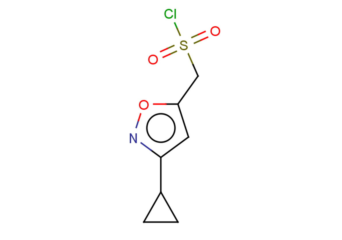 (3-cyclopropyl-1,2-oxazol-5-yl)methanesulfonyl chloride