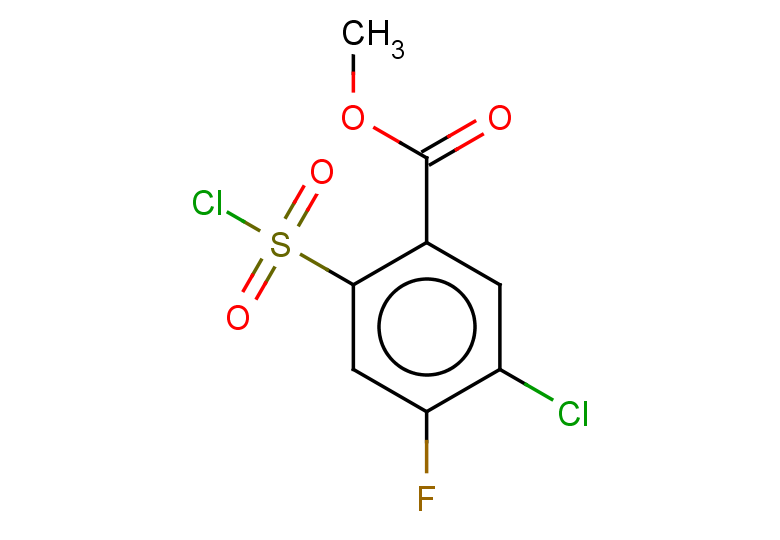 methyl 5-chloro-2-(chlorosulfonyl)-4-fluorobenzoate
