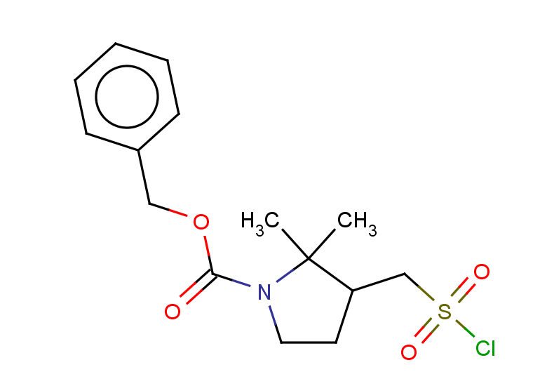 benzyl 3-[(chlorosulfonyl)methyl]-2,2-dimethylpyrrolidine-1-carboxylate