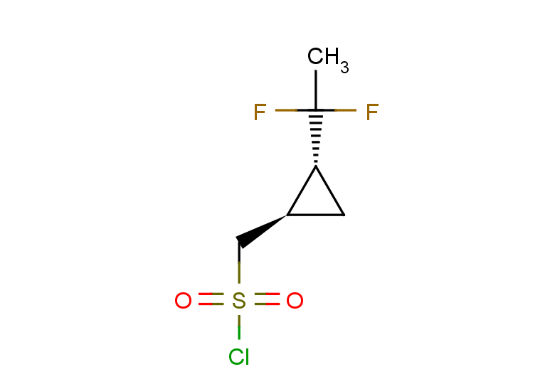 rac-[(1R,2R)-2-(1,1-difluoroethyl)cyclopropyl]methanesulfonyl chloride, trans