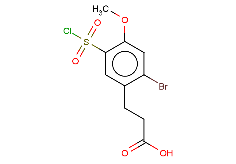3-[2-bromo-5-(chlorosulfonyl)-4-methoxyphenyl]propanoic acid