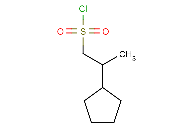 2-cyclopentylpropane-1-sulfonyl chloride