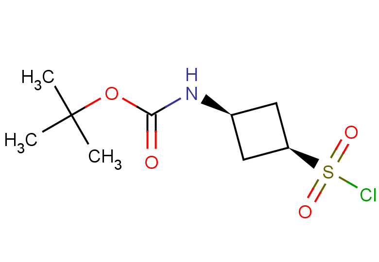 rac-tert-butyl N-[(1s,3s)-3-(chlorosulfonyl)cyclobutyl]carbamate, cis