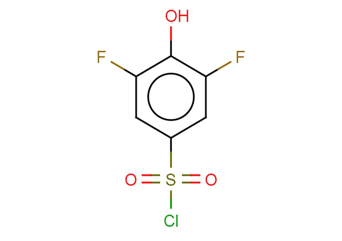 3,5-difluoro-4-hydroxybenzene-1-sulfonyl chloride