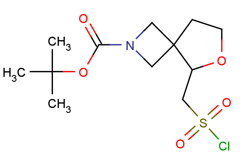 tert-butyl 5-[(chlorosulfonyl)methyl]-6-oxa-2-azaspiro[3.4]octane-2-carboxylate