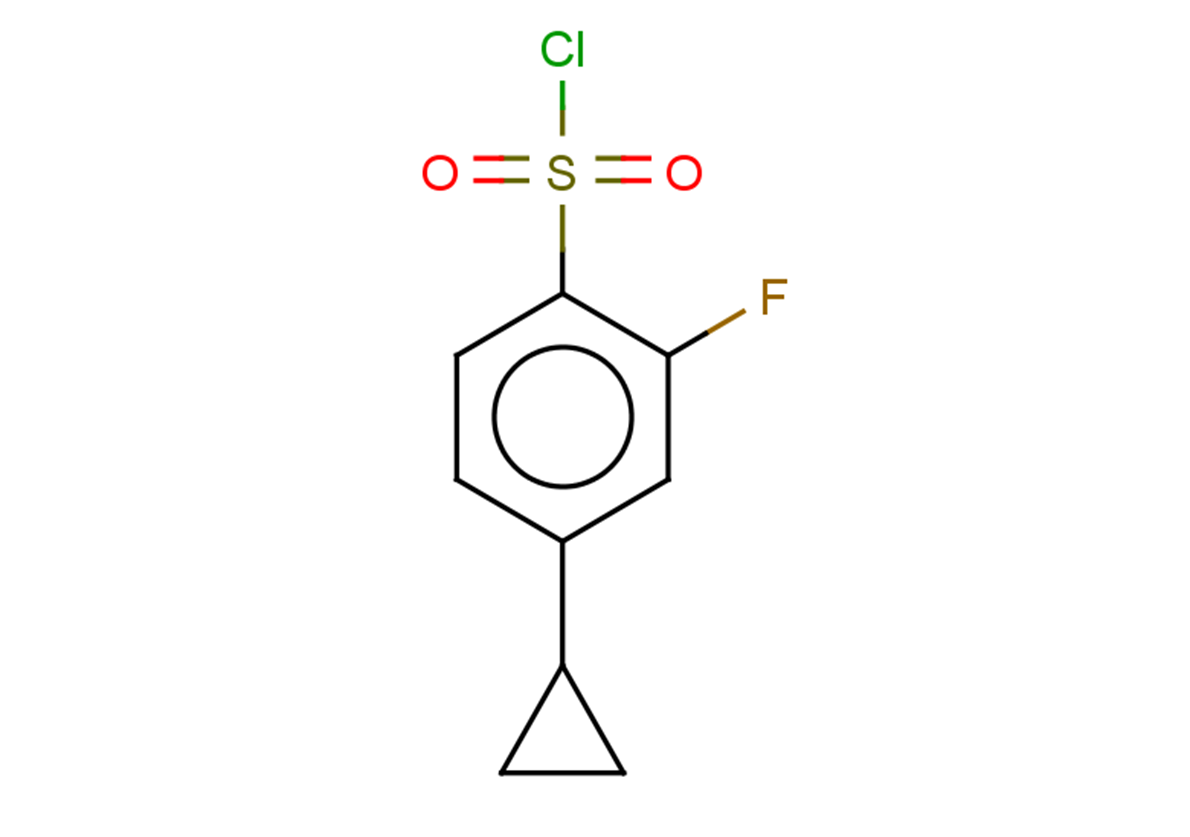4-cyclopropyl-2-fluorobenzene-1-sulfonyl chloride