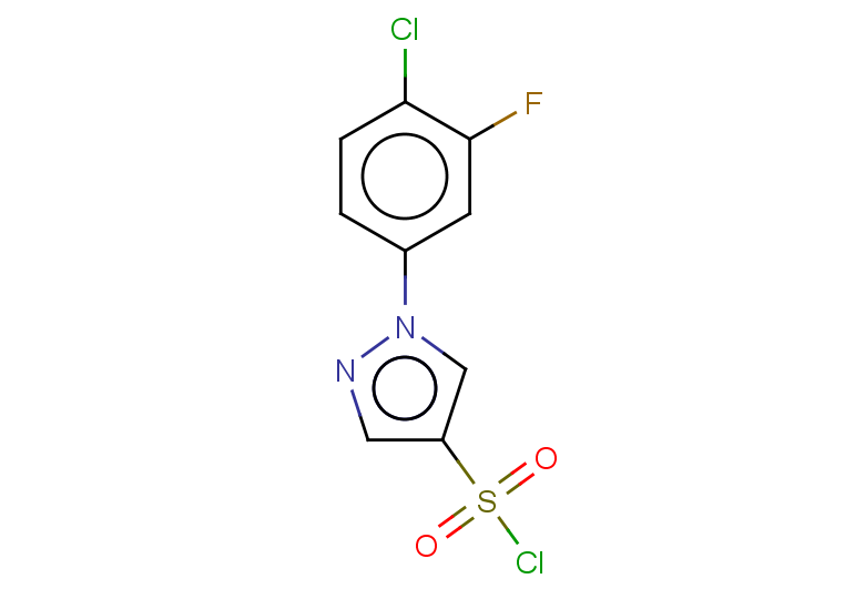 1-(4-chloro-3-fluorophenyl)-1H-pyrazole-4-sulfonyl chloride