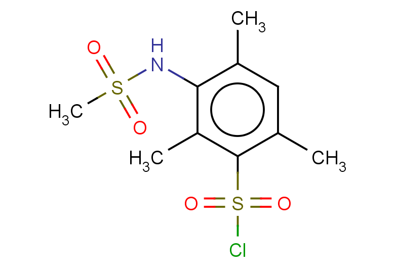 3-methanesulfonamido-2,4,6-trimethylbenzene-1-sulfonyl chloride